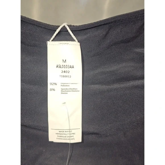 NWT Cupshe Pool Party Shirred Front Black One Piece SwimsuitSize Medium - Picture 6 of 10